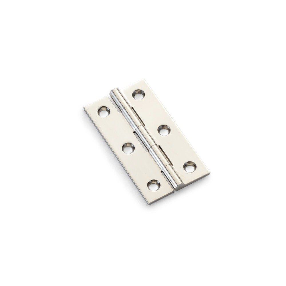 Alexander & Wilks AW064-CH-PN Solid Brass Butt Hinge - Polished Nickel 25" (LEAD TIME: 2-3 DAYS)
