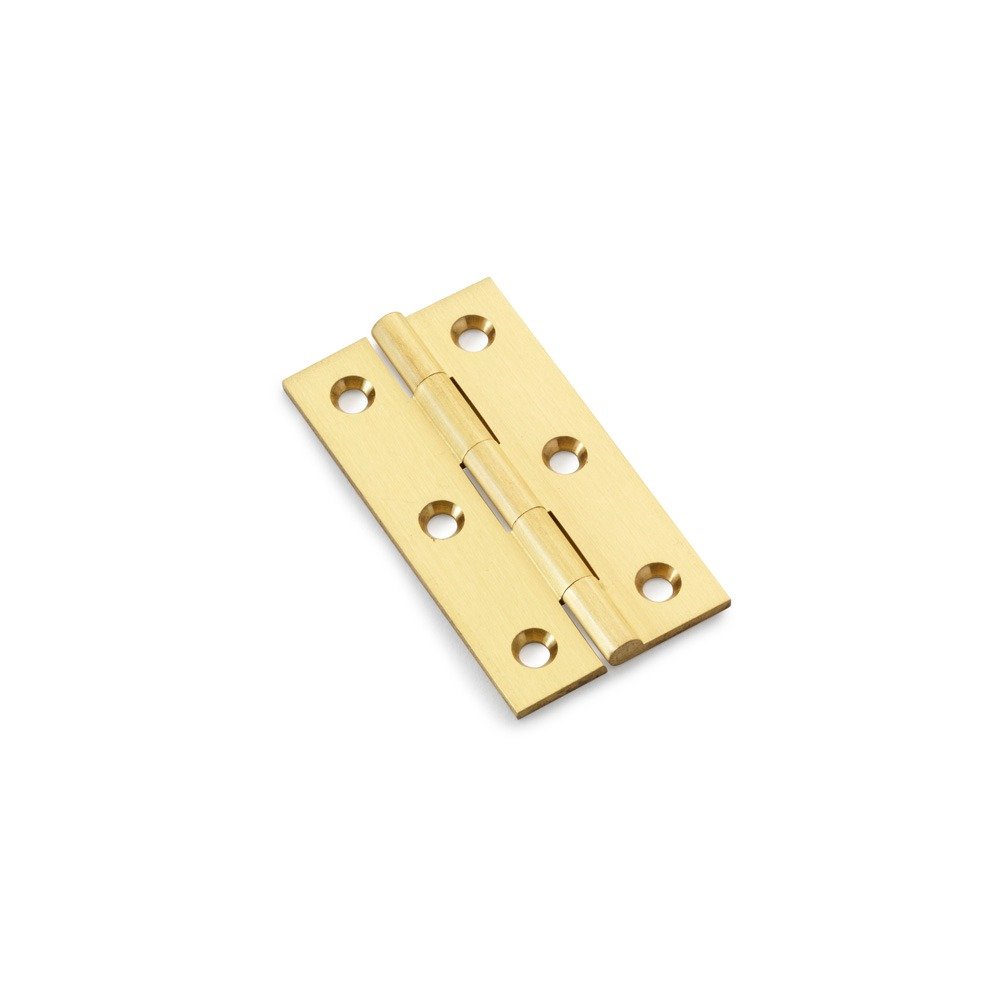 Alexander & Wilks AW064-CH-SB Solid Brass Butt Hinge - Satin Brass 25" (LEAD TIME: 2-3 DAYS)