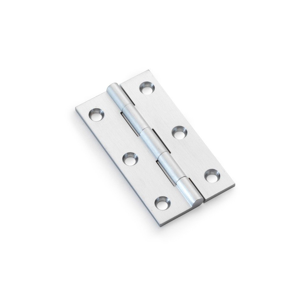 Alexander & Wilks AW075-CH-SC Solid Brass Butt Hinge - Satin Chrome 3" (LEAD TIME: 2-3 DAYS)