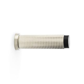 Alexander & Wilks AW600-75-SN Brunel Knurled Door Stop - Satin Nickel PVD (LEAD TIME: 2-3 DAYS)