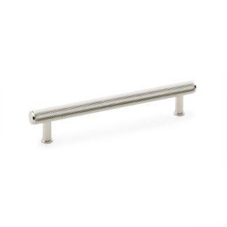 Alexander & Wilks AW809-160-PN Crispin Knurled T Bar Cupboard Pull Handle - Polished Nickel 160mm (LEAD TIME: 2-3 DAYS)