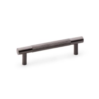 Alexander & Wilks AW810-96-DBZPVD Brunel Knurled T Bar Cupboard Handle - Dark Bronze PVD Centres 96mm (LEAD TIME: 2-3 DAYS)