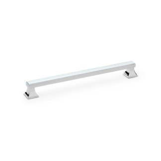 Alexander & Wilks AW813-224-PC Jesper Square Cabinet Pull Handle - Polished Chrome Centres 224mm (LEAD TIME: 2-3 DAYS)