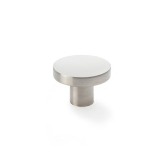Alexander & Wilks AW821-38-SN Hanover Plain Cupboard Knob - Satin Nickel Knob 38mm (LEAD TIME: 2-3 DAYS)