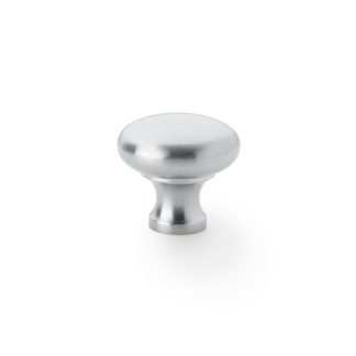 Alexander & Wilks AW836-32-SC Wade Round Cupboard Knob - Satin Chrome 32mm (LEAD TIME: 2-3 DAYS)