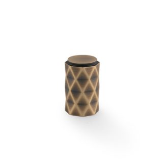 Alexander & Wilks AW847-30-AB Diamond Cut Cylinder Cabinet Knob 30mm (LEAD TIME: 2-3 DAYS)