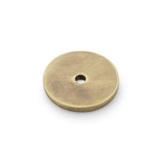 Alexander & Wilks AW895-30-ABZ Circular Backplate - Antique Brass Bronze Diameter 30mm (LEAD TIME: 2-3 DAYS)
