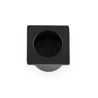 Alexander & Wilks AW993BL Sliding Door Finger Edge Pull Square Black (LEAD TIME: 2-3 DAYS)