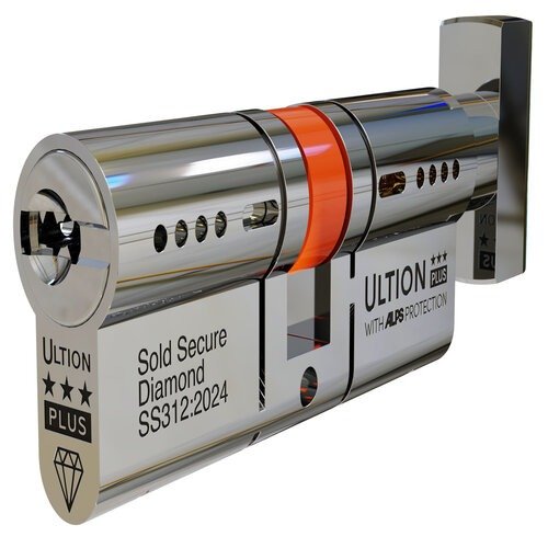 Ultion ALPS Euro Key & Turn Cylinders British Standard Kitemarked TS007 3* - Brass or Chrome Finish (LEAD TIME: 2-3 DAYS) - Image 2