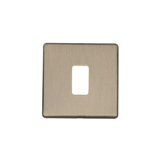 Eurolite EC-G1ABB Concealed 3mm 1 Gang Grid Plate - Antique Brass (LEAD TIME: 2-3 DAYS)