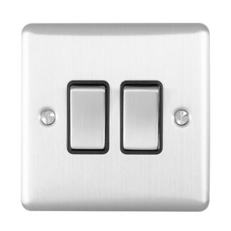 Eurolite EN2SWSSB 2-Gang Switch (LEAD TIME: 2-3 DAYS)