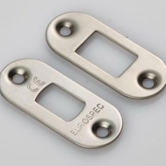 EuroSpec FSF5010SB/R Forend Strike & Fixing Pack to Suit Heavy Duty Tubular Deadbolt Radius (LEAD TIME: 2-3 DAYS)