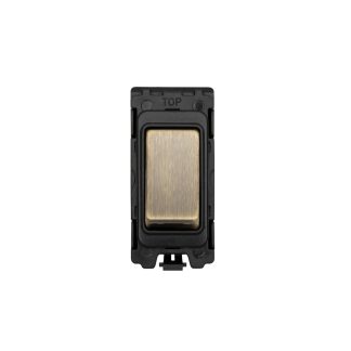 Eurolite G12-ABB Grid & Modular 10 Amp 2-Way Switch - Antique Brass (LEAD TIME: 2-3 DAYS)