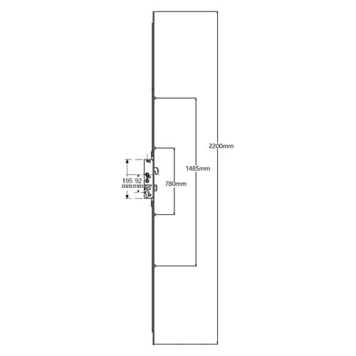 Yale G2000 Latch Hookbolt 4 Rollers Double Spindle Multipoint Door Lock - Image 2