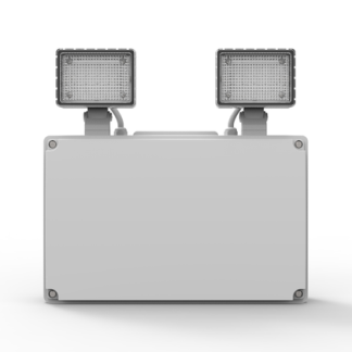 CQR TS/4/ST/WH/865 SELF TEST - Emergency LED Twin Spot, 2x250lm, IP65 (LEAD TIME: 2-3 DAYS)