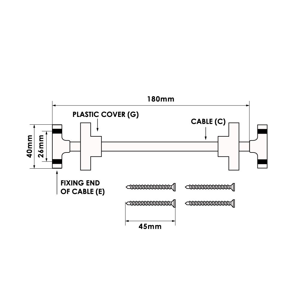 TSS Fixed Cable Window Restrictors - Image 3