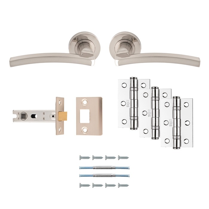 Carlisle Brass UDP009SN/INTB Tavira Latch Pack Ultimate Door Pack (LEAD TIME: 2-3 DAYS)