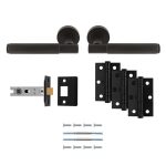 Serozzetta UDP010MB/INTB Lagos Latch Pack Ultimate Door Pack - Antique Brass (LEAD TIME: 2-3 DAYS)
