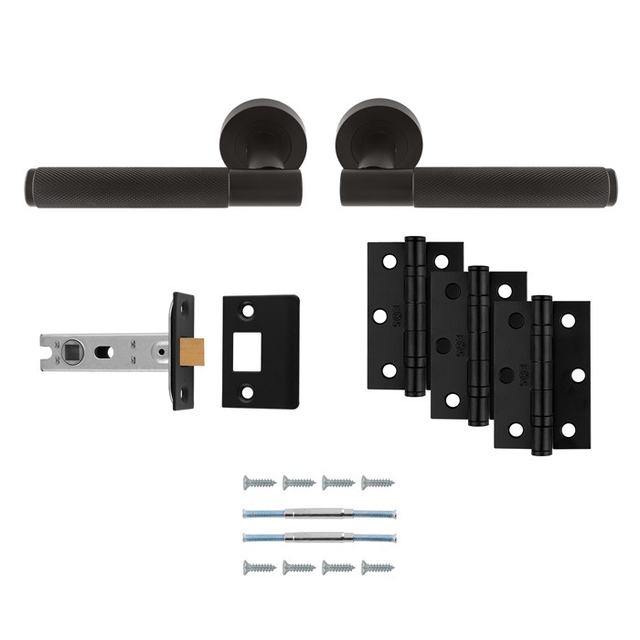 Serozzetta UDP010MB/INTB Lagos Latch Pack Ultimate Door Pack - Antique Brass (LEAD TIME: 2-3 DAYS)
